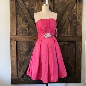 NWT Neblon pink strapless dress